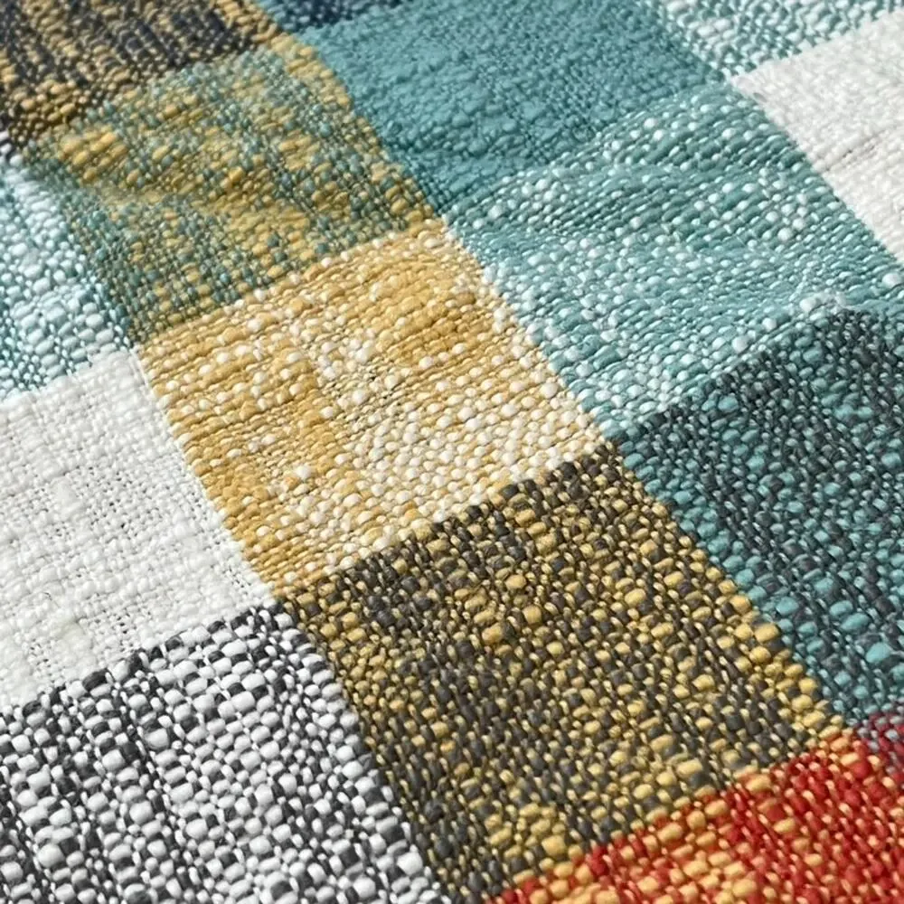 Threshold Cotton Multi-Color Woven Plaid Placemats 18